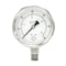 Pic Gauges 4 in Dial, 1/2 in NPT Male Lower Location, Stainless Steel Case Material PRO-301D-402D-01 - alternate 1
